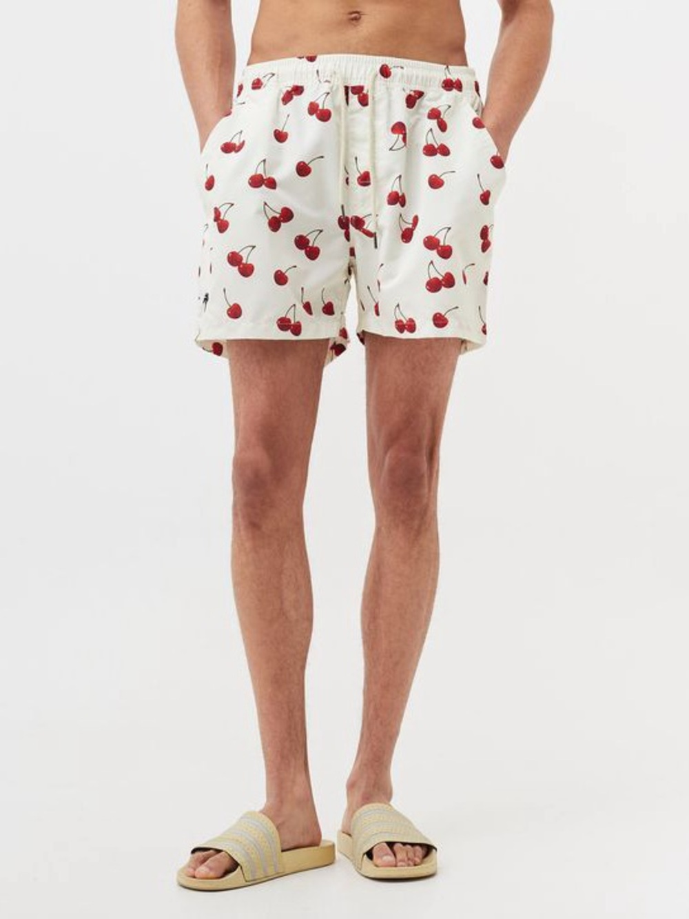 OAS Cherry Print Swim Trunks Shorts Size S